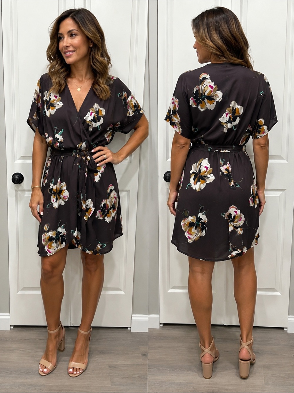 Ann Taylor Deep Purple Wrap Dress